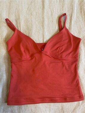 ReoRia Coral-Red Camisole Tank Top